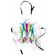 Teen Dance Floral Vivid Apron