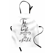 Hand Lettering Words Apron