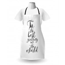 Hand Lettering Words Apron