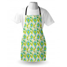Blooming Foliage Leaves Apron