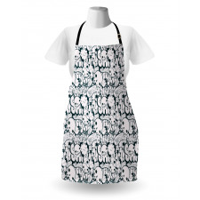 Skulls and Graffiti Doodle Apron