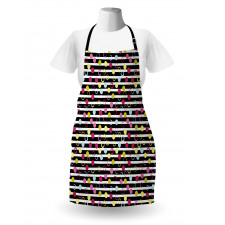 Retro Stripped Backdrop Apron