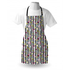 Colorful Dots and Stripes Apron