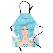 Blue Woman Apron