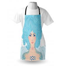 Blue Woman Apron