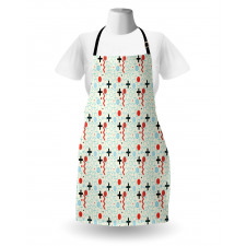 Circle Zig Zag Waves Apron