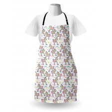 Running Colorful Animals Apron