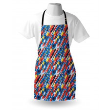 Diagonal Shapes Design Apron