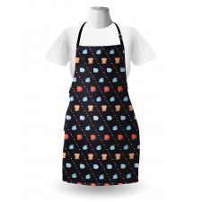 Hand Drawn Retro Image Apron