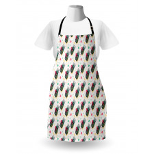 Sketch Style Fruits Apron