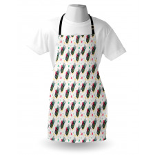 Sketch Style Fruits Apron