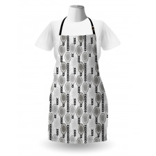 Greyscale Spring Bloom Apron