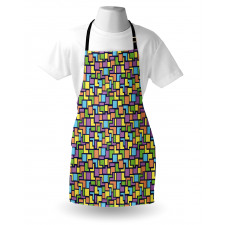 Retro Shapes Pattern Apron