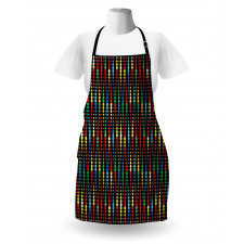 Halftone Pattern Motif Apron