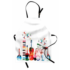 Colorful Instruments Apron