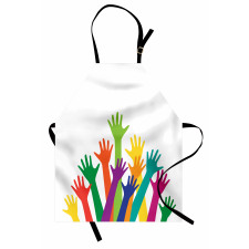 Silhouette of Hands Apron