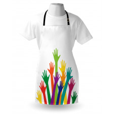 Silhouette of Hands Apron