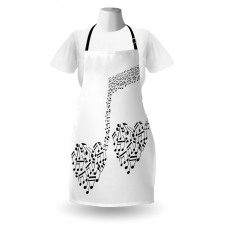 Musical Note Love Art Apron