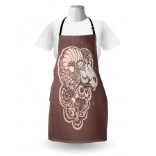 Ram Portrait Stars Apron