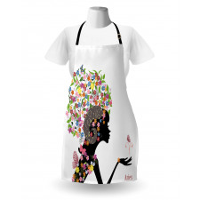 Girl with Flowers Apron