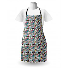 Botanical Doodle Art Apron