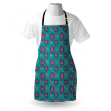 Medieval Floral Ornaments Apron