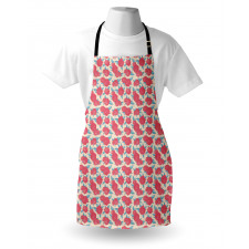 Gentle Rose Design Apron