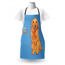 I Love My Dog Apron