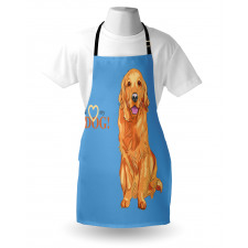 I Love My Dog Apron