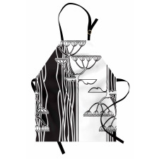 Abstract Plants Art Apron