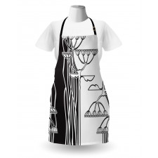 Abstract Plants Art Apron