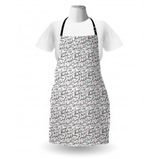 Hand Lettering Cities Apron