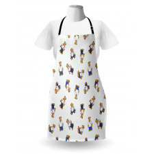 Teddy Bear Cartoon Apron