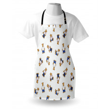 Teddy Bear Cartoon Apron