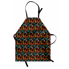 Notes and Headphones Apron