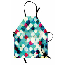 Worn out Retro Rhombus Apron