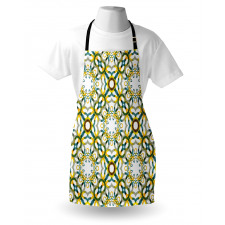 Geometric Lace Pattern Apron