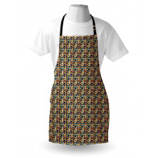 Geometric Colorful Stripe Apron