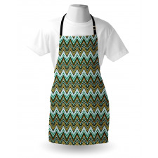 Boho Zigzag Lines Apron