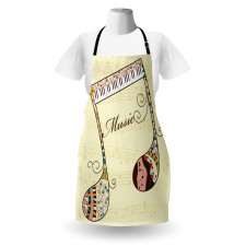 Keyboard Musical Note Apron