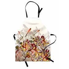 Flower Field Dragonfly Apron