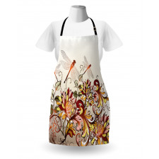 Flower Field Dragonfly Apron