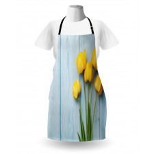 Yellow Flowers Rustic Apron