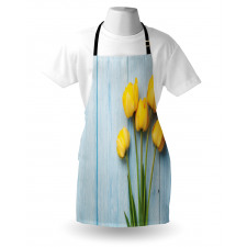 Yellow Flowers Rustic Apron