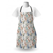 Llama Cartoon Kids Art Apron