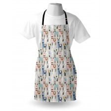 Llama Cartoon Kids Art Apron