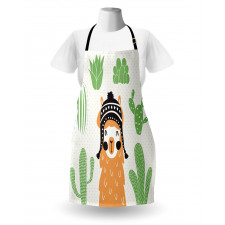 Llama in Hat Smiling Apron