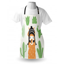 Llama in Hat Smiling Apron