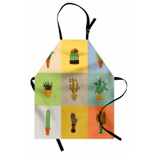 Botanical Cactus Flower Apron