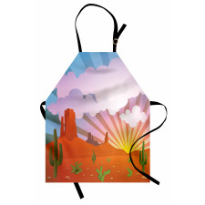 Abstract Desert Sunset Apron